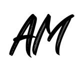 My initials "AM" Logo